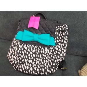 New Betsey Johnson Small backpack with bow